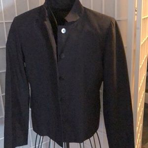 Navy Silk Suit Jacket and Pants